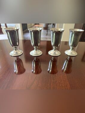 Set of 4 Revere Pewter cordials